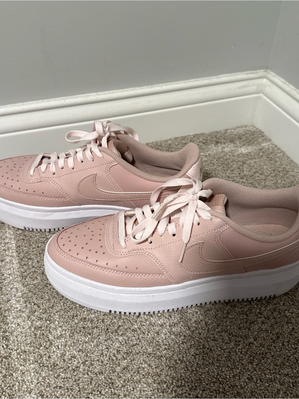 Nike Women’s Platform Sneakers - Blush Pink